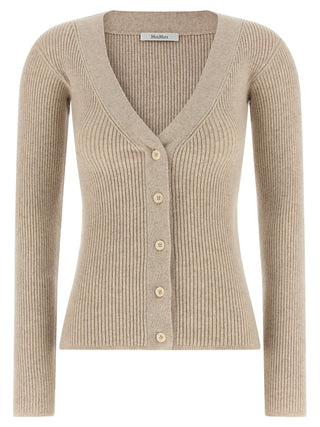 Beige Wool Cardigan