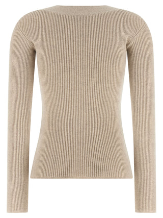 Beige Wool Cardigan