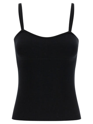 Camisetas sin mangas de lana virgen negras