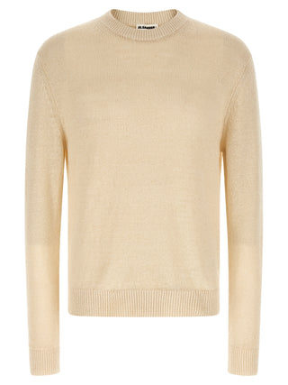 Cárdigan beige de cáñamo