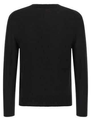 Black Virgin Wool Cardigan