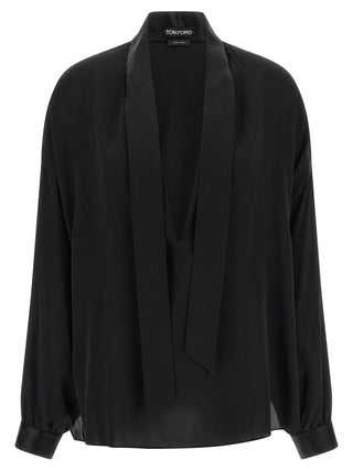 Black Silk Blouse