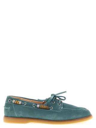 Blue Calfskin Moccassin
