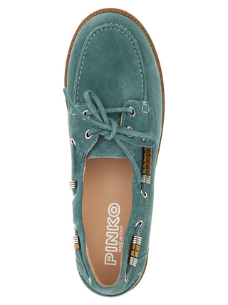 Blue Calfskin Moccassin