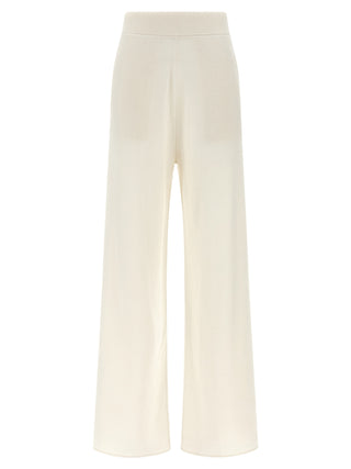 Pantalones casuales de cachemira blanca
