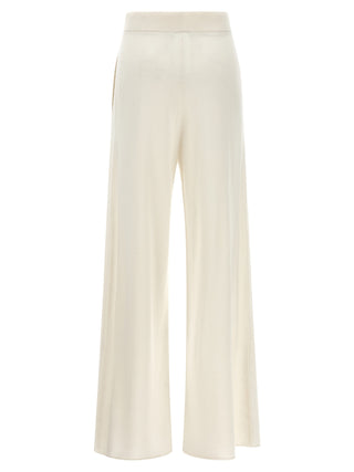 Pantalones casuales de cachemira blanca