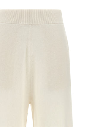 Pantalones casuales de cachemira blanca