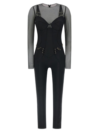 Black Polyamide Jumpsuit