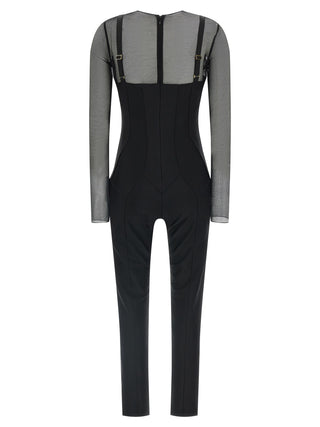 Black Polyamide Jumpsuit