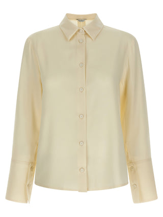 Blusa blanca de seda