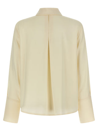 Blusa blanca de seda