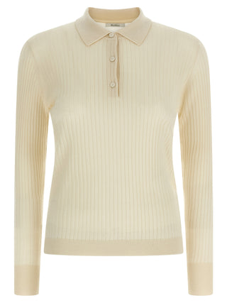White Cashmere Polo Shirt