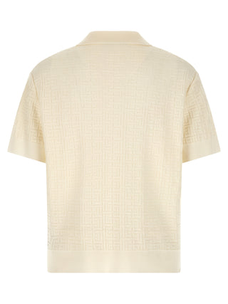 White Wool Polo Shirt