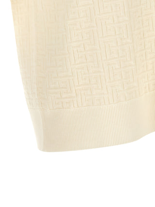 White Wool Polo Shirt