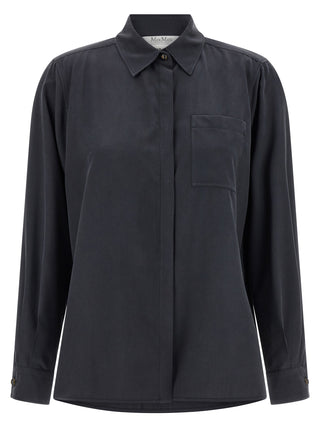 Gray Silk Blouse