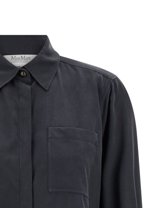 Gray Silk Blouse