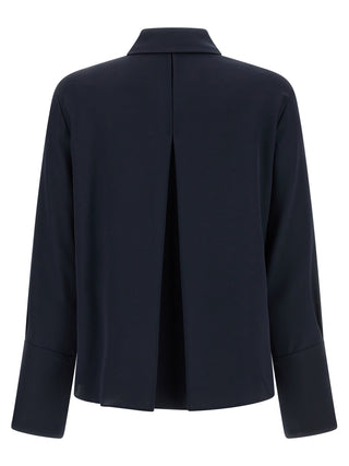 Blue Silk Blouse