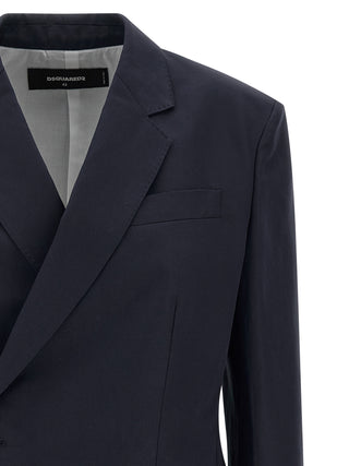 Blue Cotton Blazer