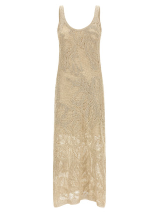 Beige Linen Long Dress