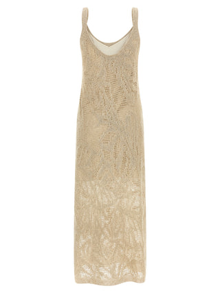 Beige Linen Long Dress