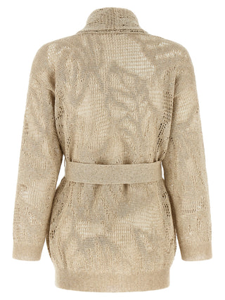 Beige Linen Cardigan