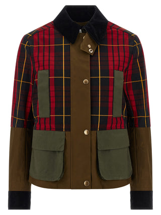 Multicolor Cotton Full-Length Jacket