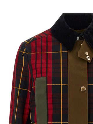 Multicolor Cotton Full-Length Jacket