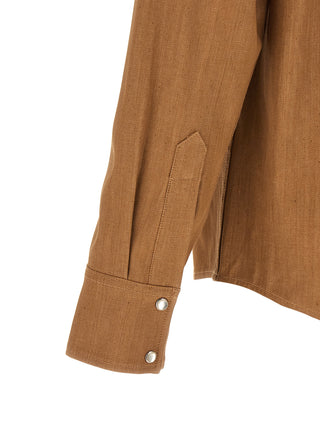 Brown Cotton Blouse