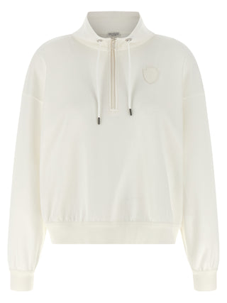 White Cotton Sweatshirt