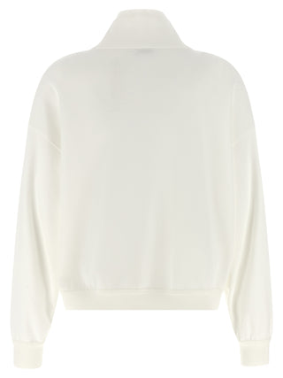 White Cotton Sweatshirt