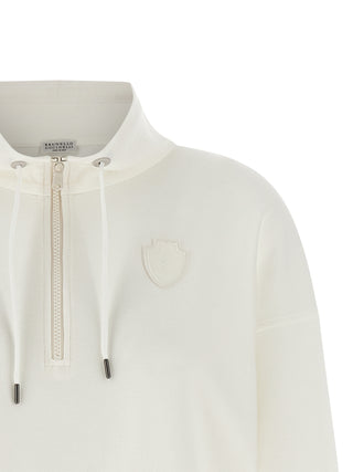 White Cotton Sweatshirt