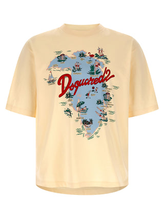 Beige Cotton T-Shirt