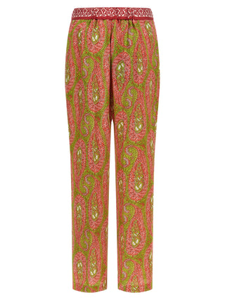 Multicolor Polyester Pants