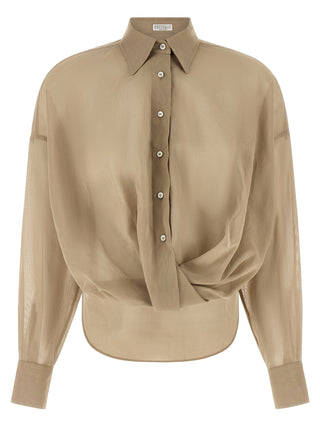 Beige Cotton Blouse