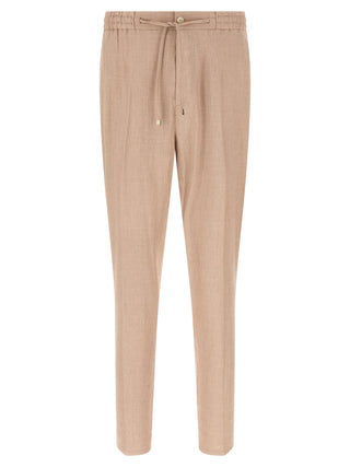 Beige Linen Joggers (Workout Pants)