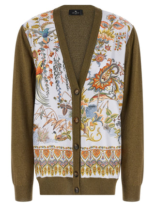 Bicolor Cotton Cardigan