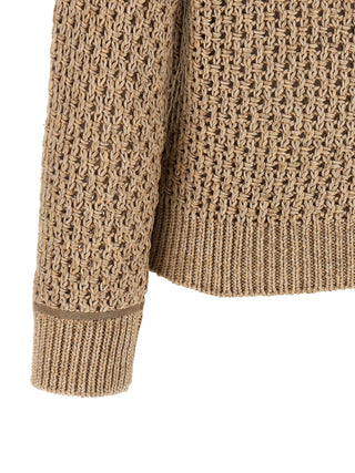 Brown Cotton Cardigan