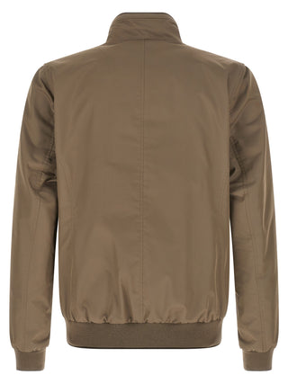 Beige Polyester Bomber
