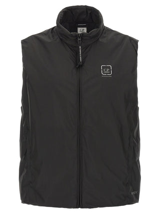 Black Polyamide Sleeveless Jacket
