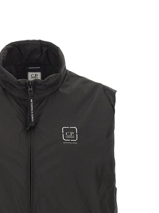 Black Polyamide Sleeveless Jacket