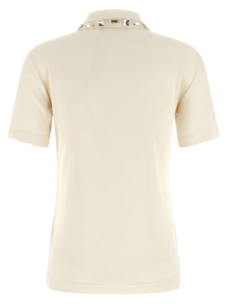 Beige Cotton Polo Shirt