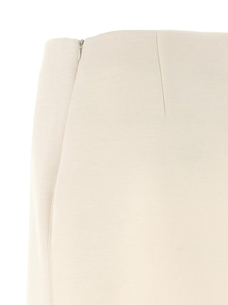 Beige Modal Long Skirt