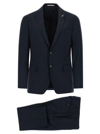 Blue Wool Two-Piece Suit