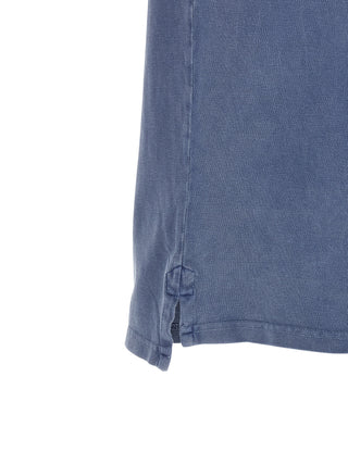 Blue Cotton Polo Shirt