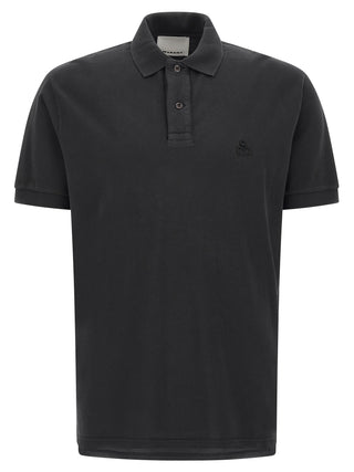 Black Cotton Polo Shirt