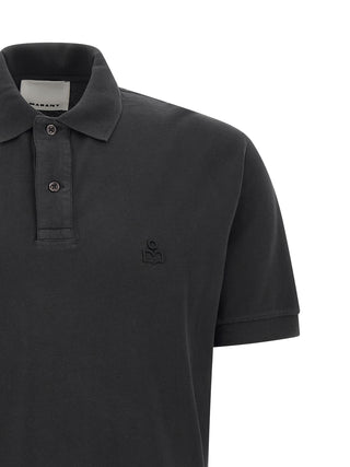 Black Cotton Polo Shirt