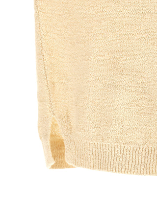 Cárdigan beige de algodón