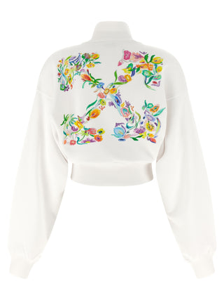 White Cotton Sweatshirt
