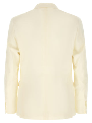 White Wool Two-Piece Suit