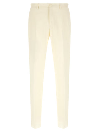 White Wool Two-Piece Suit